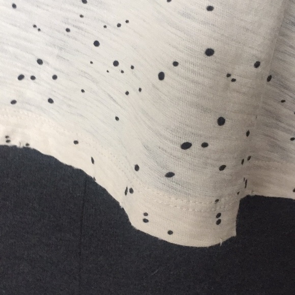 Nation M Cream Boxy Cropped Splatter Tee - Picture 3 of 5